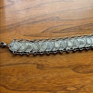 Paris coin bracelet